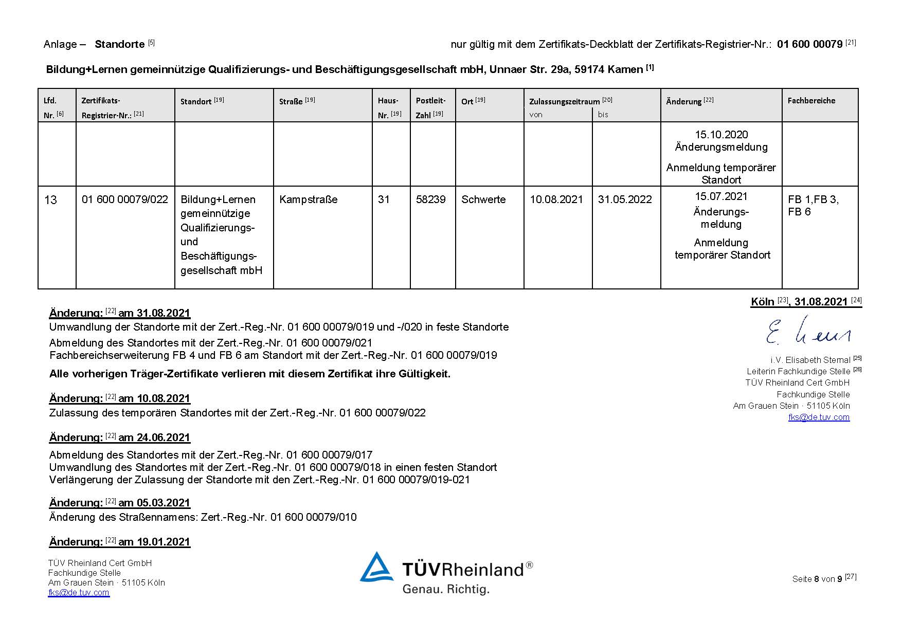 Zertifikat AZAV inkl. Anlagen 31.08.2021 Seite 8