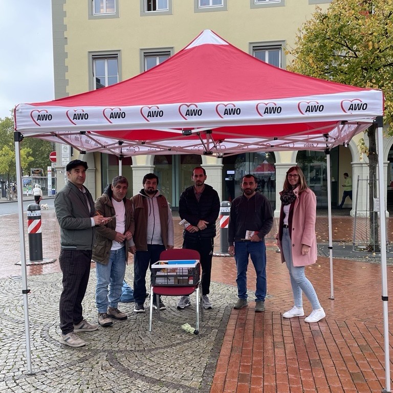 Messestand Beratungsstelle Arbeit